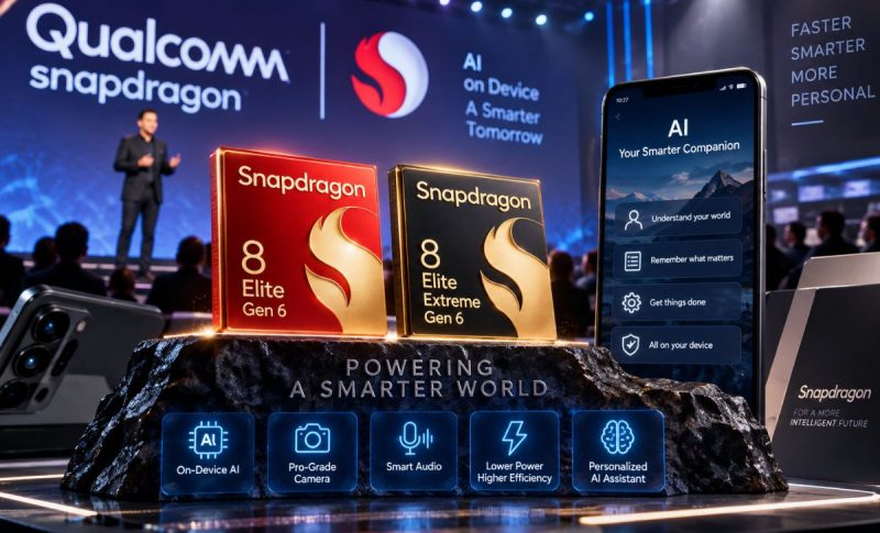 Qualcomm Luncurkan Snapdragon 8 Elite Gen 6, Bawa AI 30 Miliar Parameter Langsung ke Ponsel