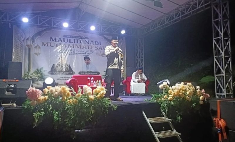 Kapolsek Cigudeg Hadiri Peringatan Maulid Nabi di Desa Bunar